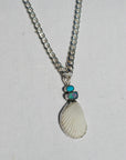 Shell Opal and Turquoise Necklace