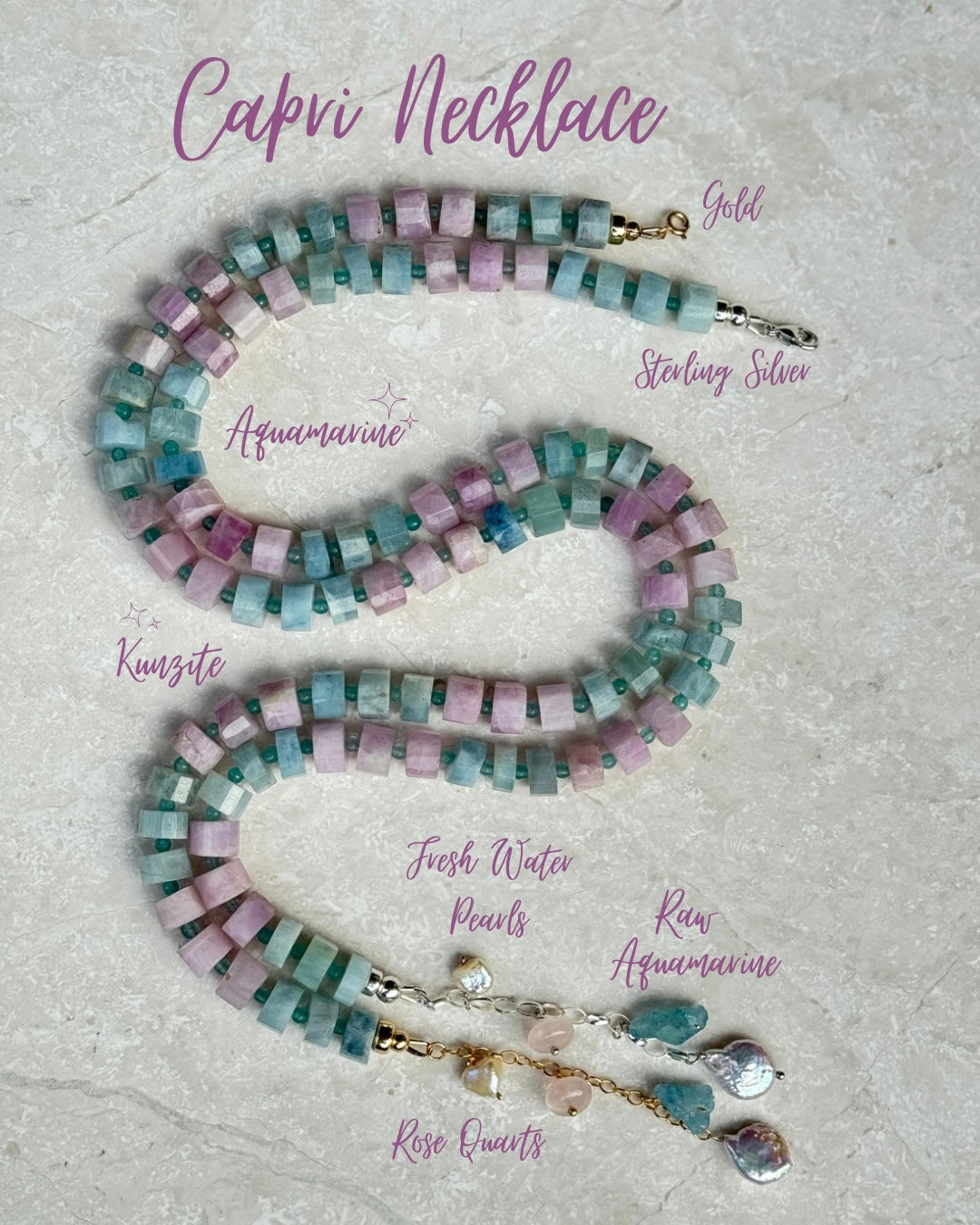 Capri Necklace in Silver