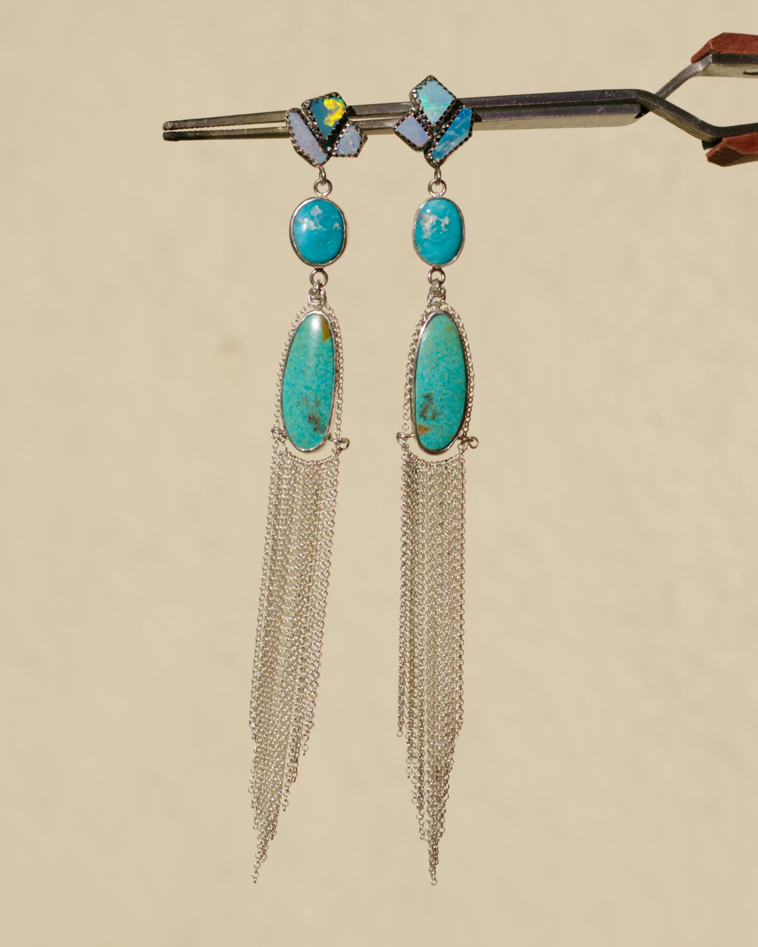 Stevie Earrings in Turquoise