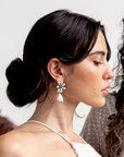 PRE-ORDER Fresh Water Pearl, Flower pot Earrings
