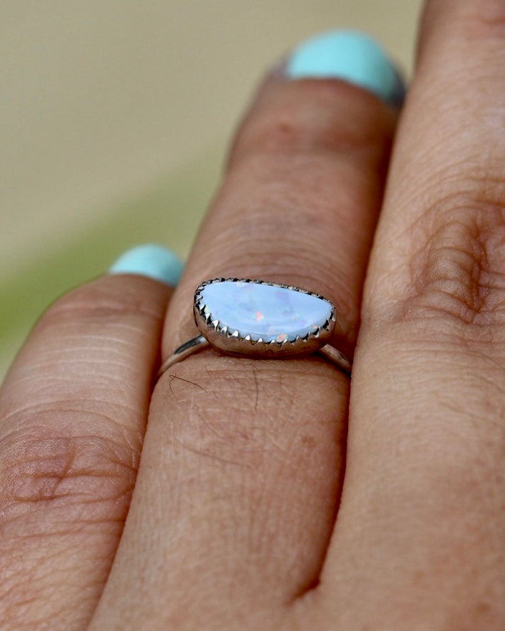 Opal Stacker Ring - Size 6.45