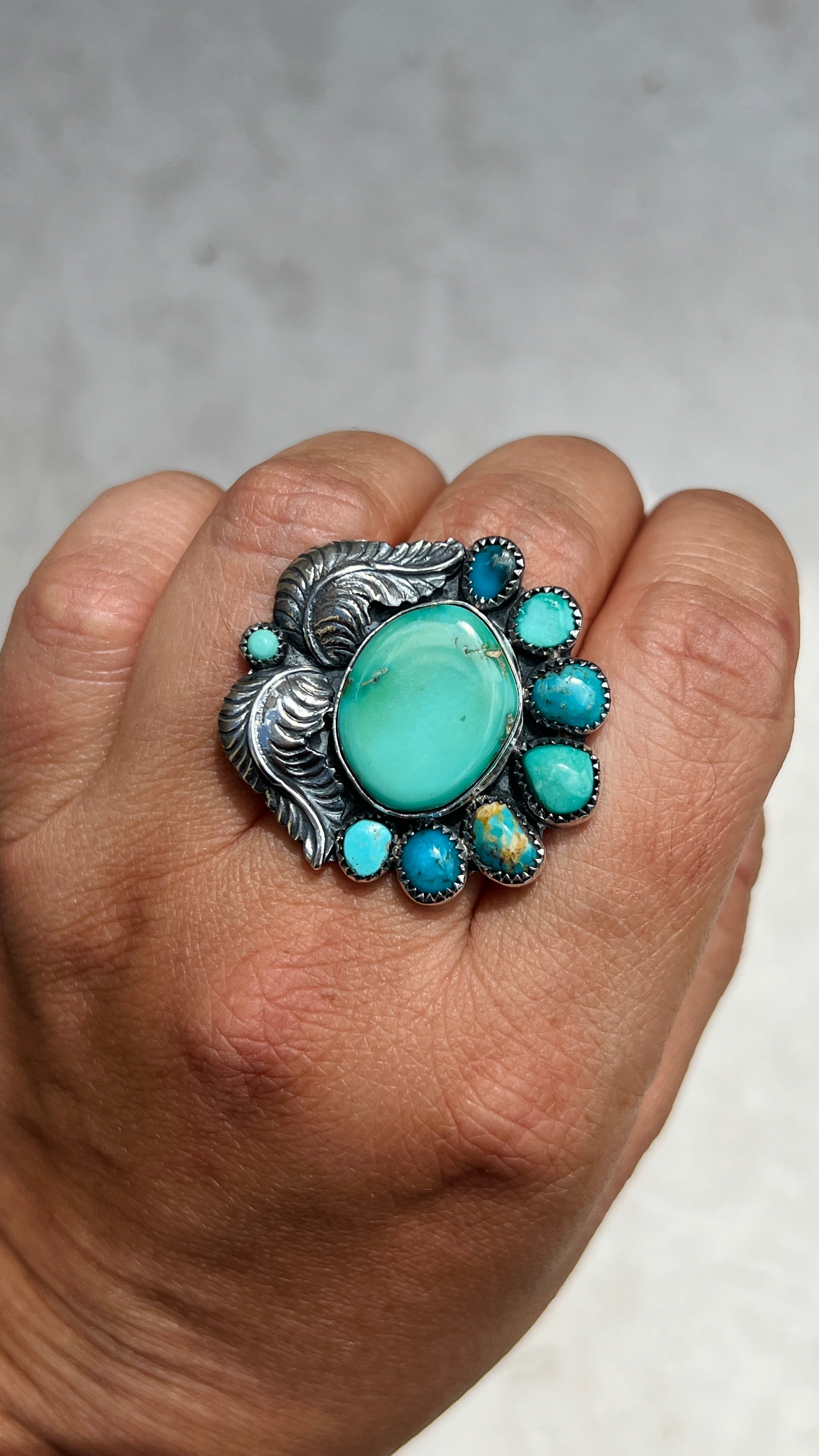 Turquoise Mermaid Ring. Damele