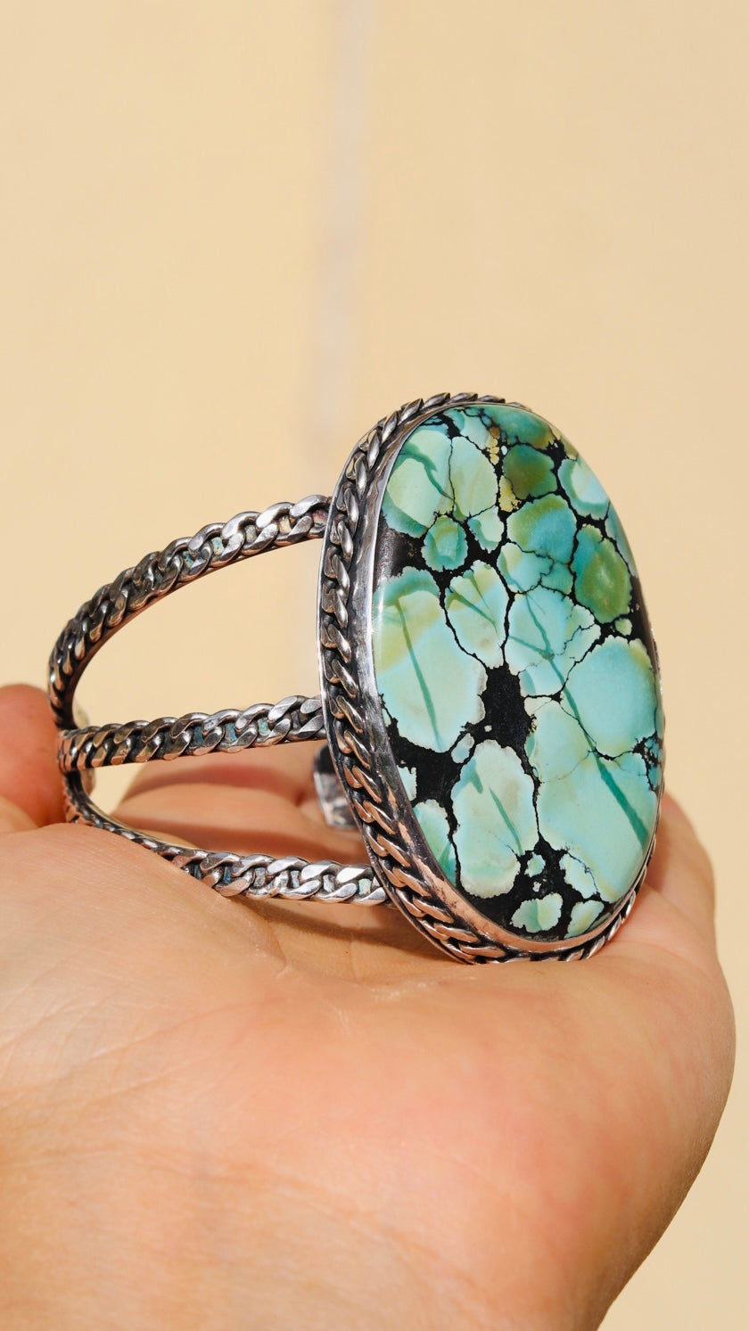Giant turquoise Cuff