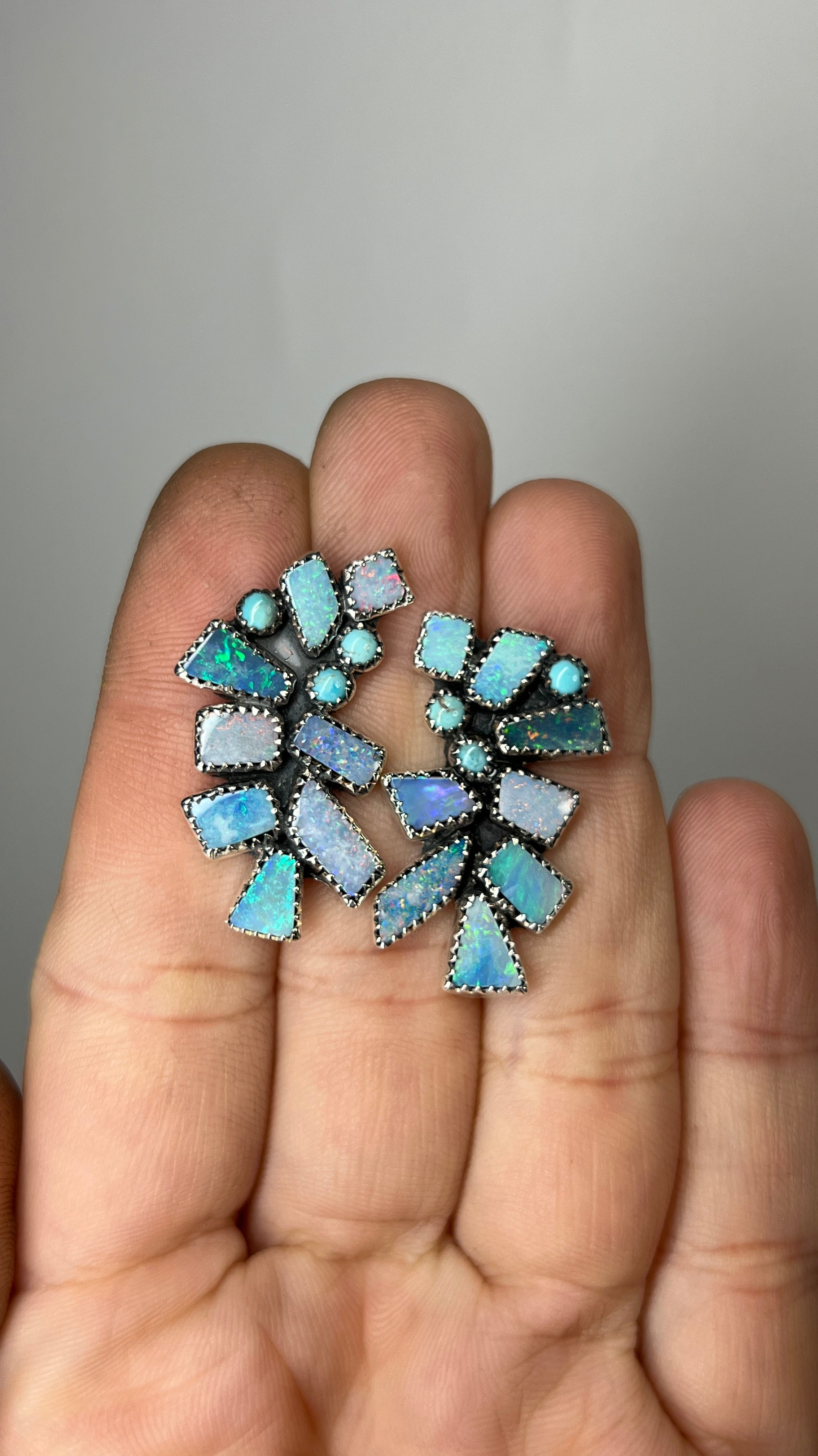 Turquoise Dreaming Climber and Drop Earrings