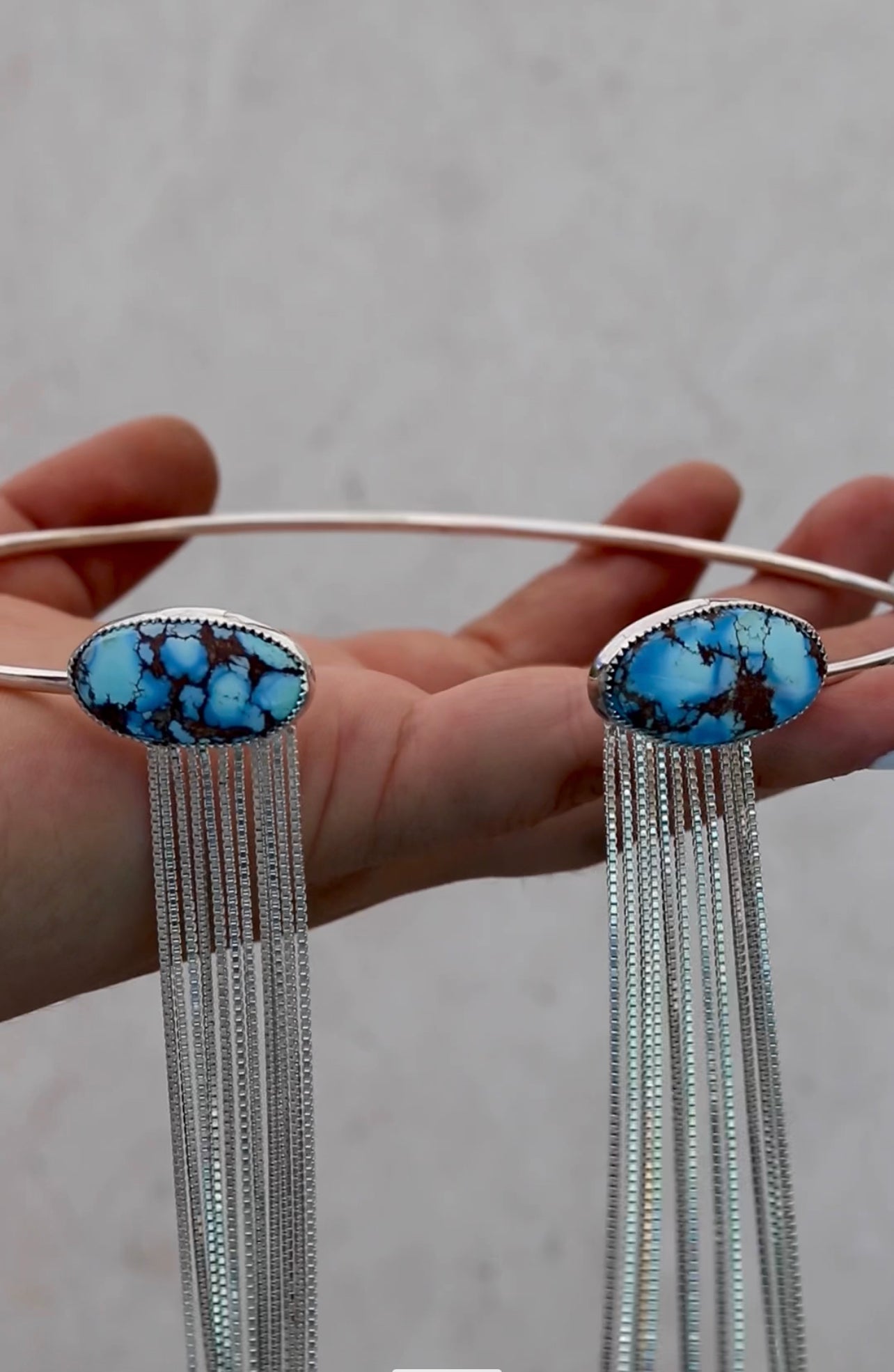 Flow Choker high Grade Lavender Turquoise