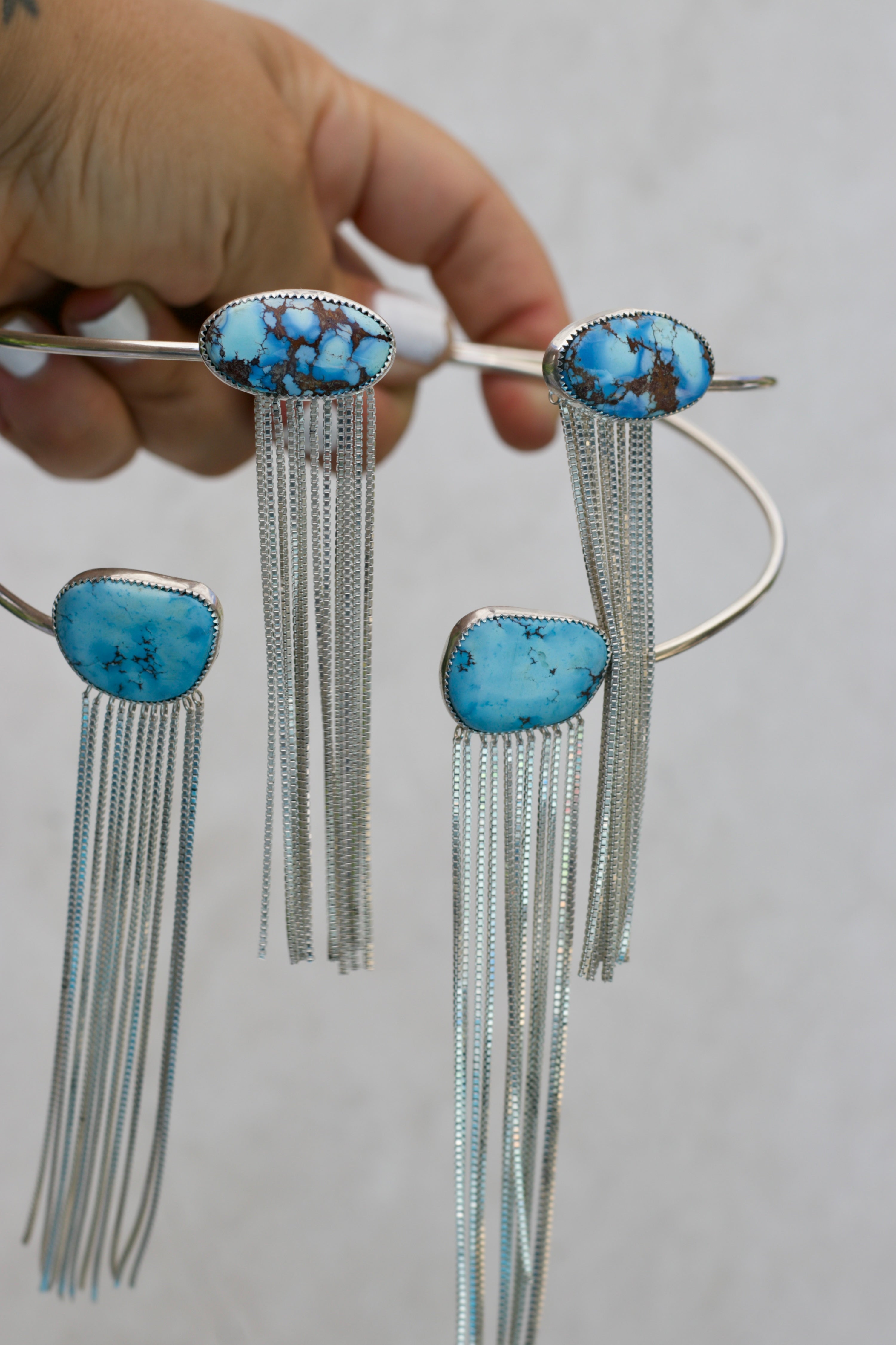 Flow Choker high Grade Lavender Turquoise