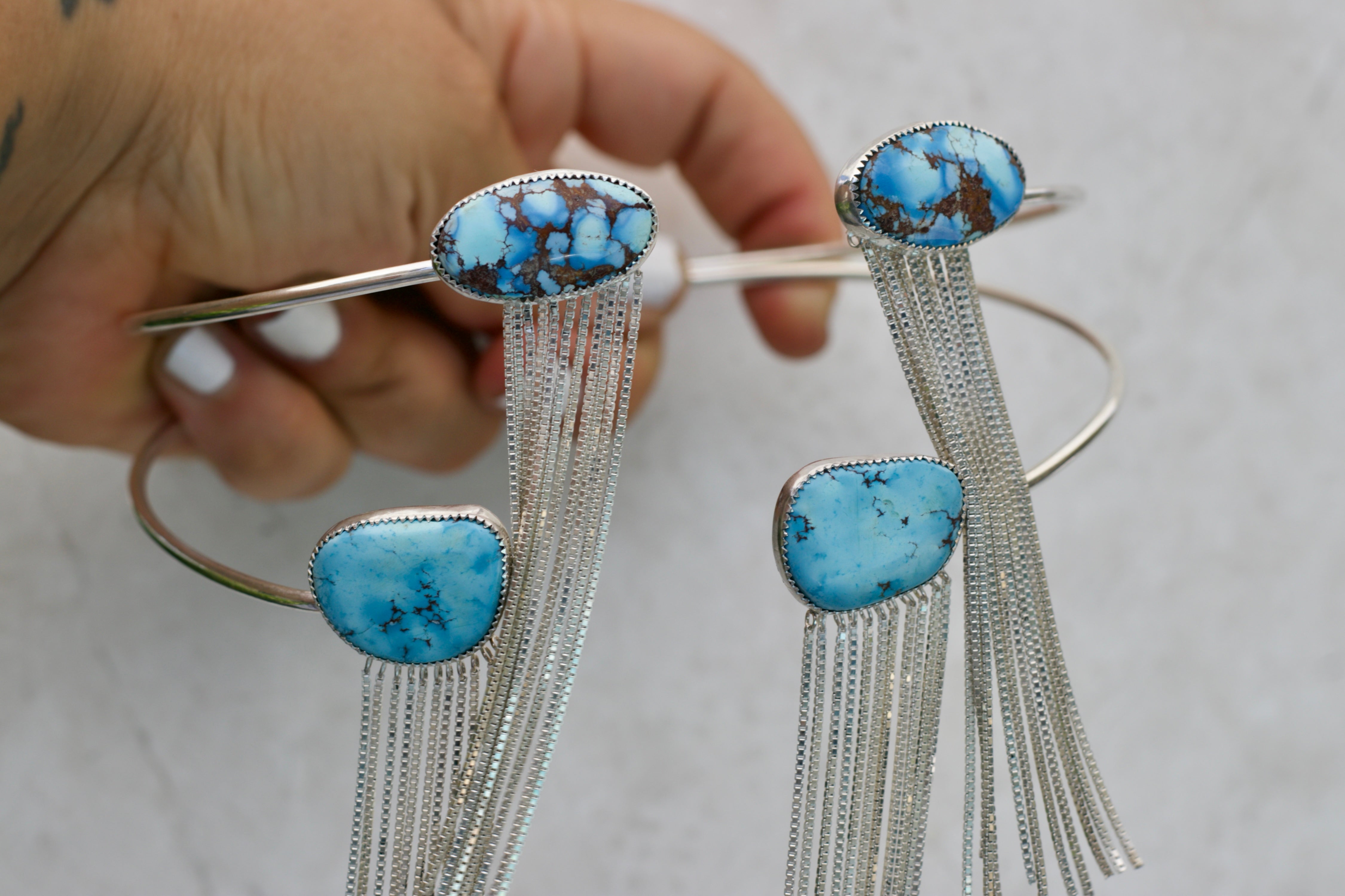 Flow Choker high Grade Lavender Turquoise