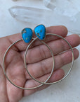 Turquoise Orbit Hoops