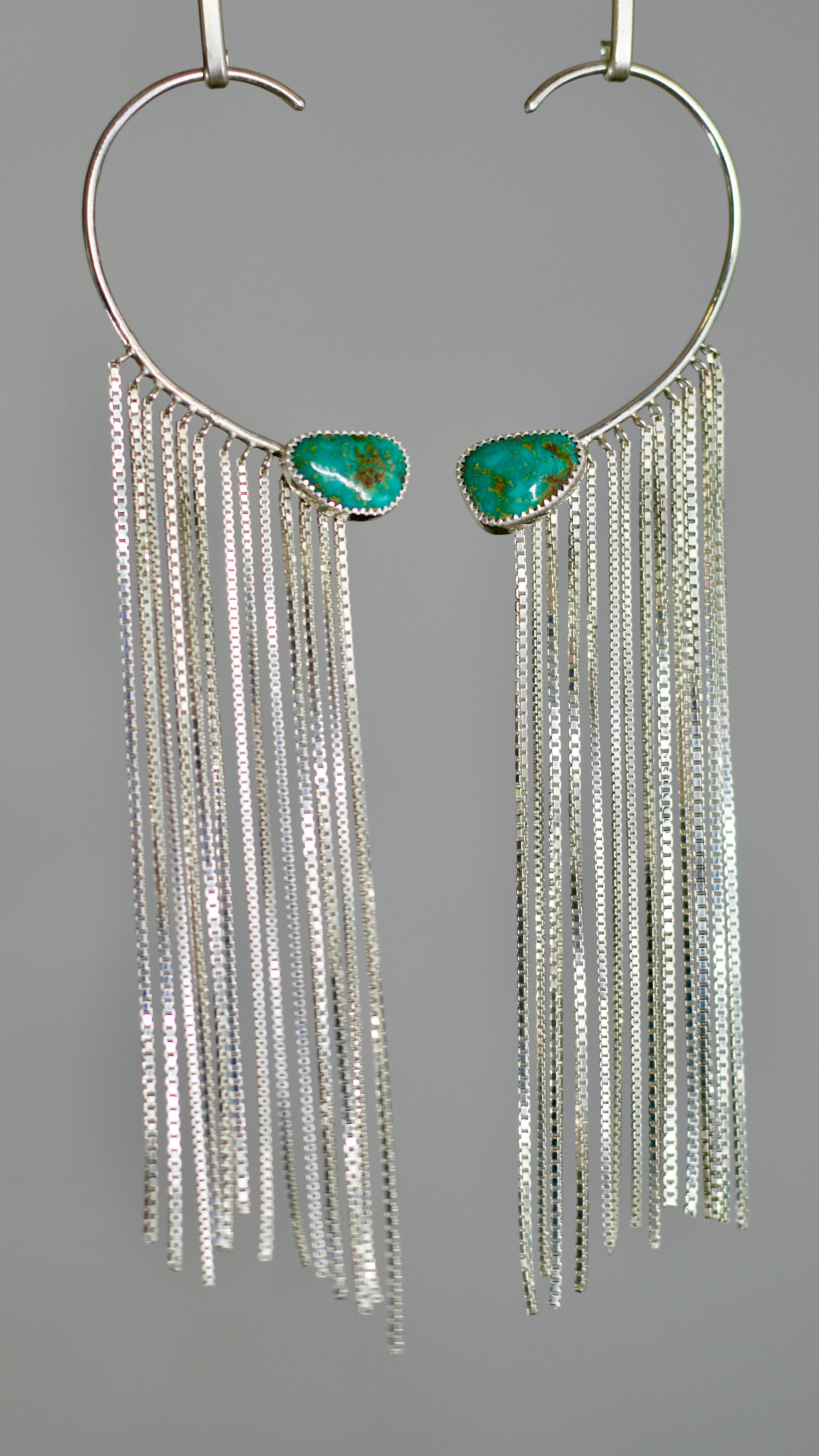 Flow Earrings Royston blue and green Turquoise