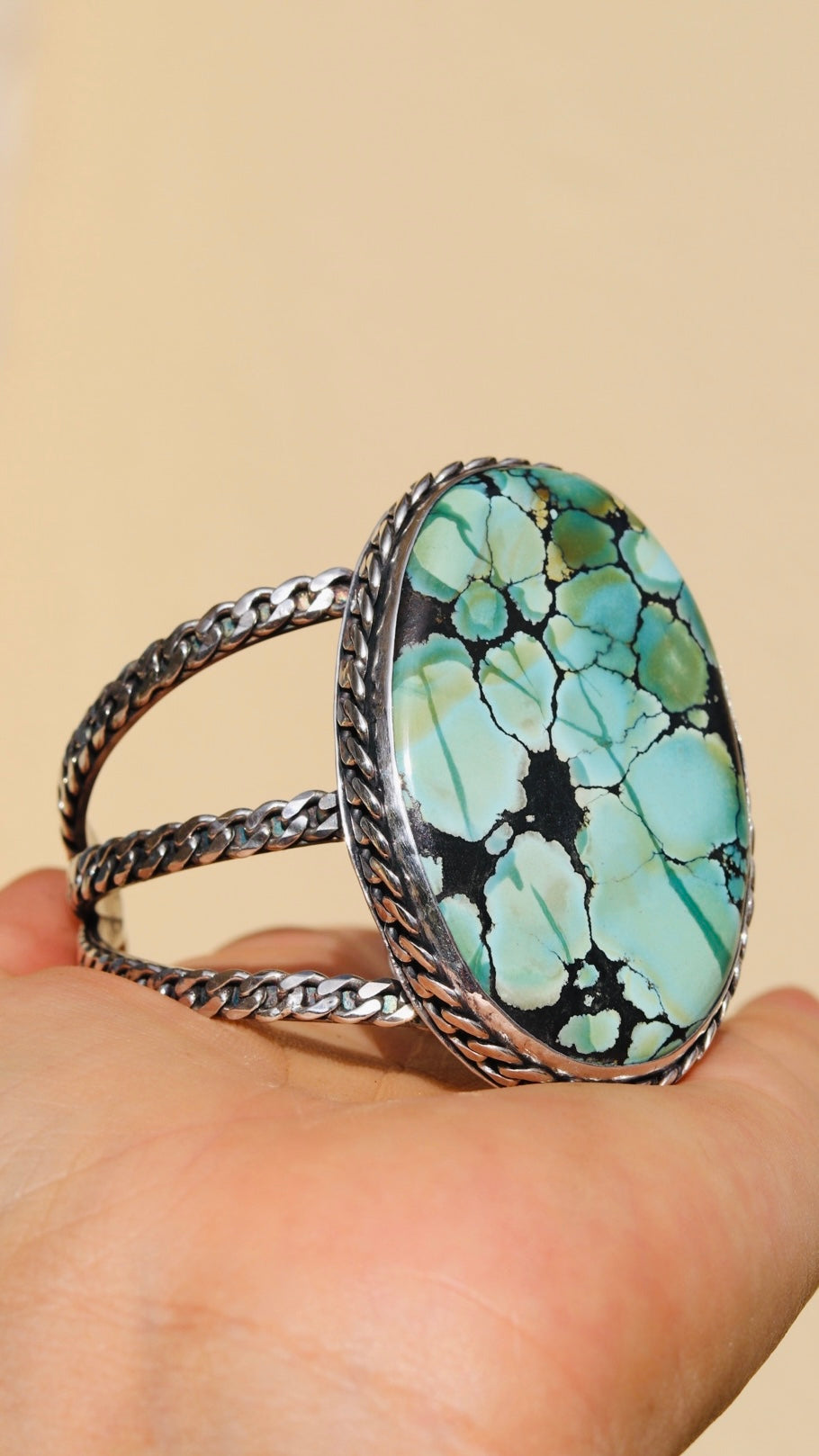 Giant turquoise Cuff