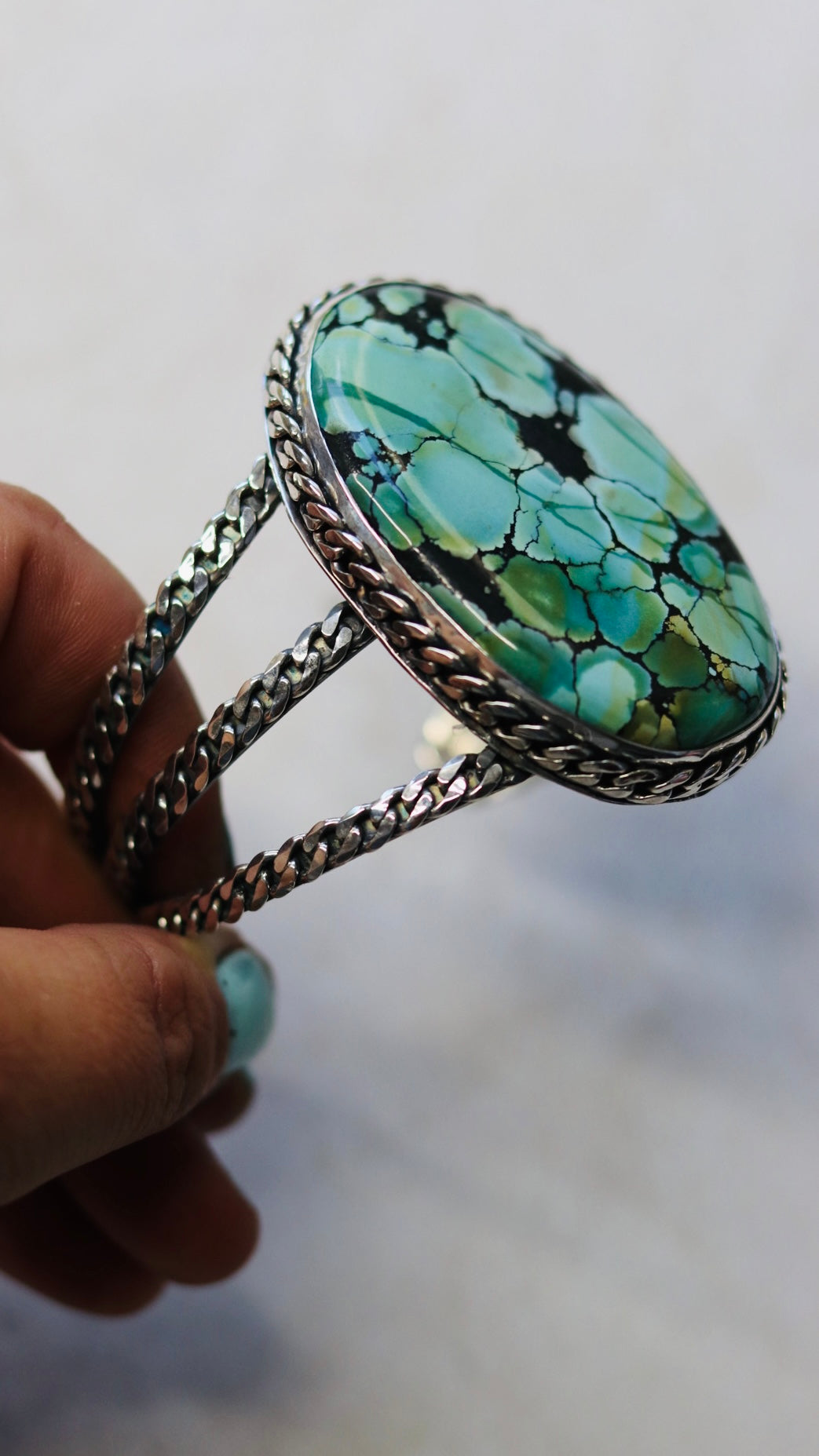 Giant turquoise Cuff