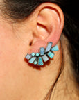 Turquoise Dreaming Climber and Drop Earrings