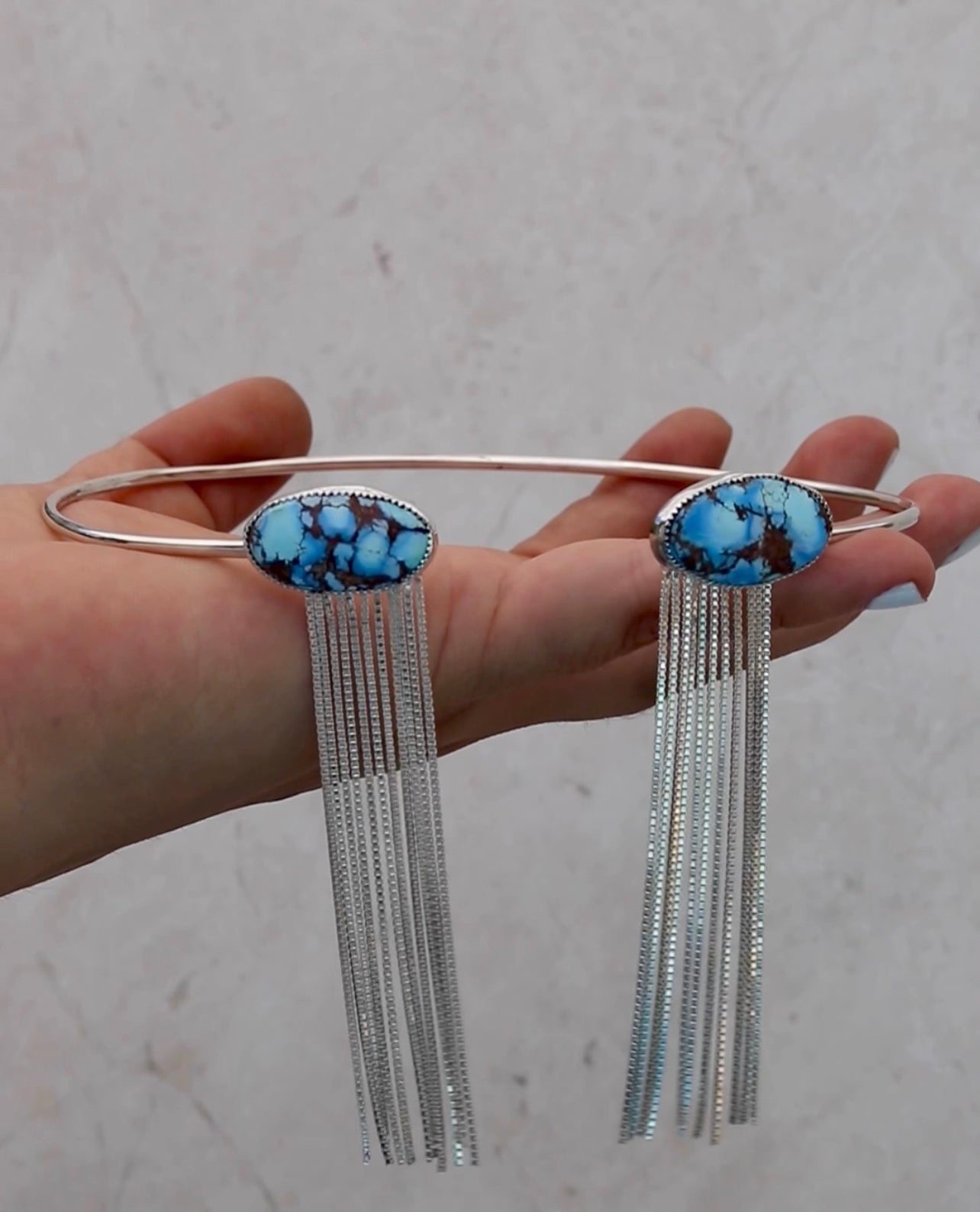 Flow Choker high Grade Lavender Turquoise