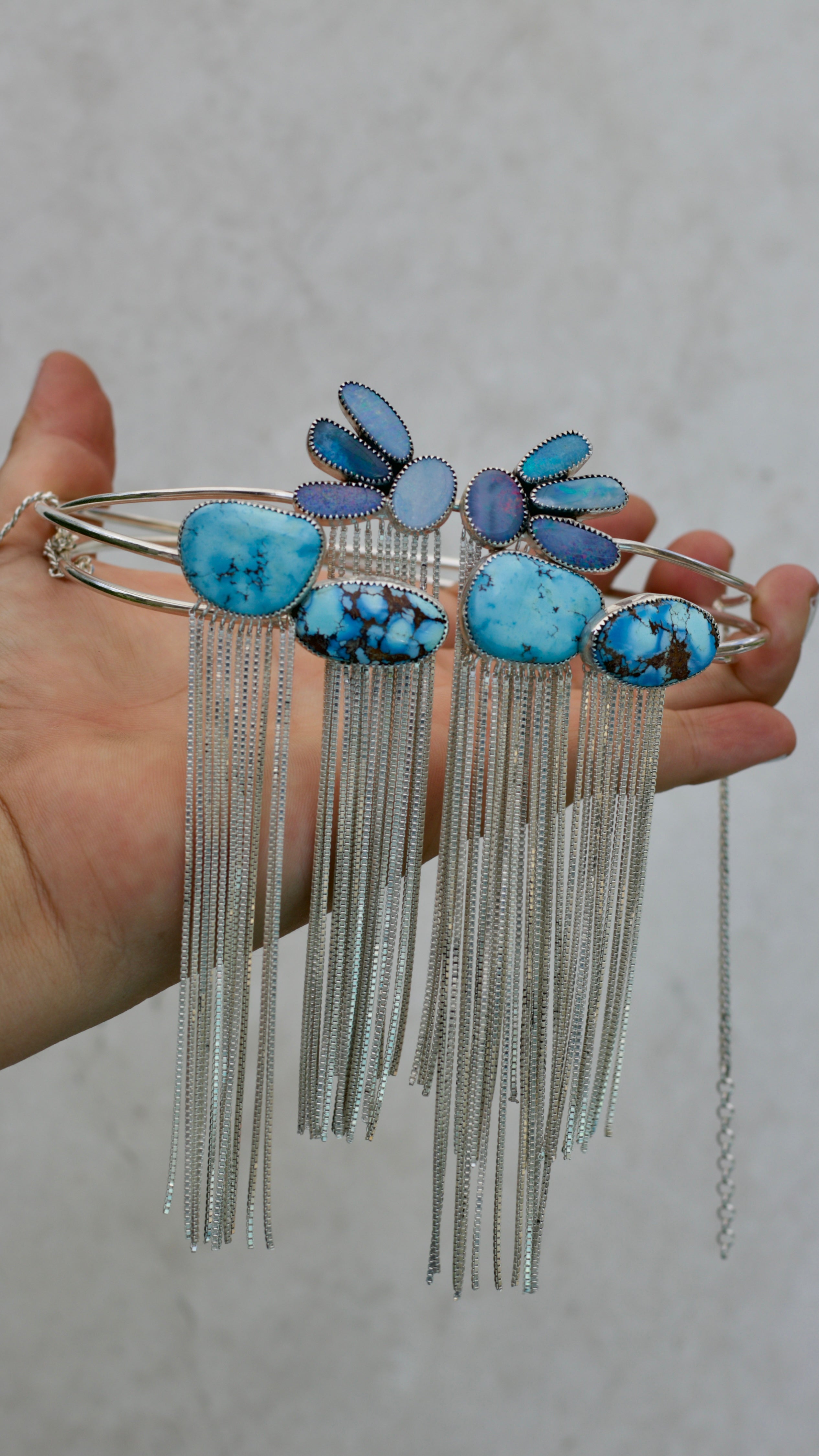 Flow Choker high Grade Lavender Turquoise