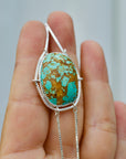 Hang in There. AUS Turquoise Lariat Necklace