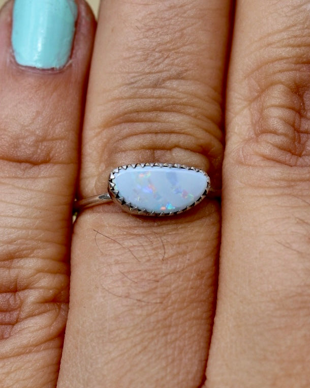 Opal Stacker Ring - Size 6.45