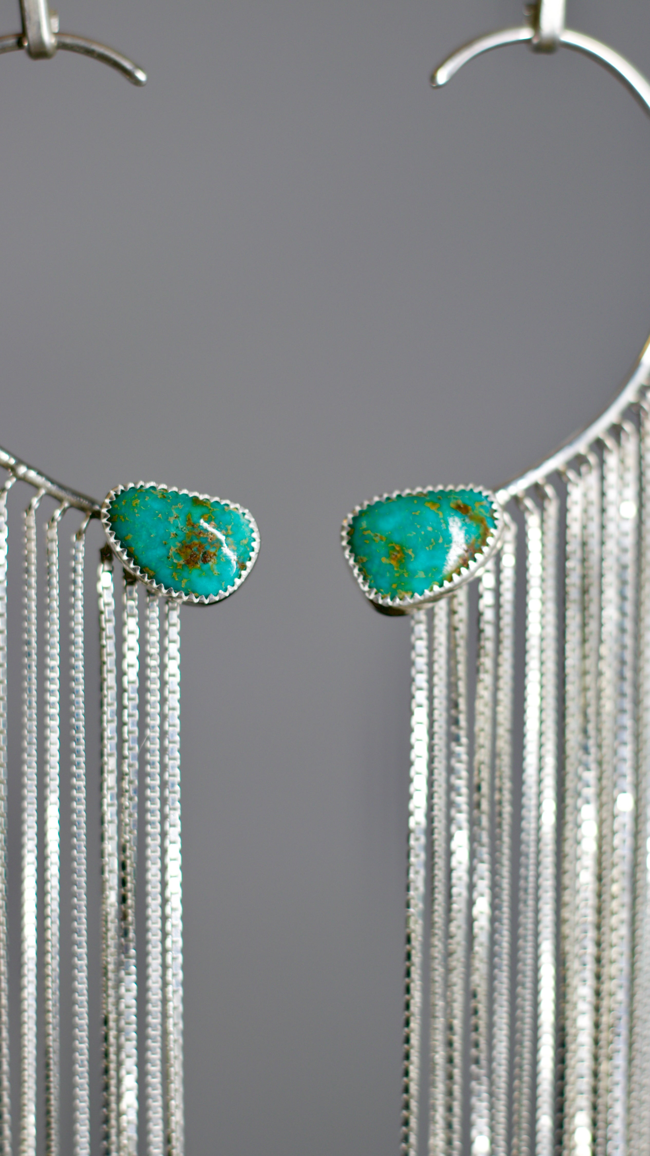 Flow Earrings Royston blue and green Turquoise