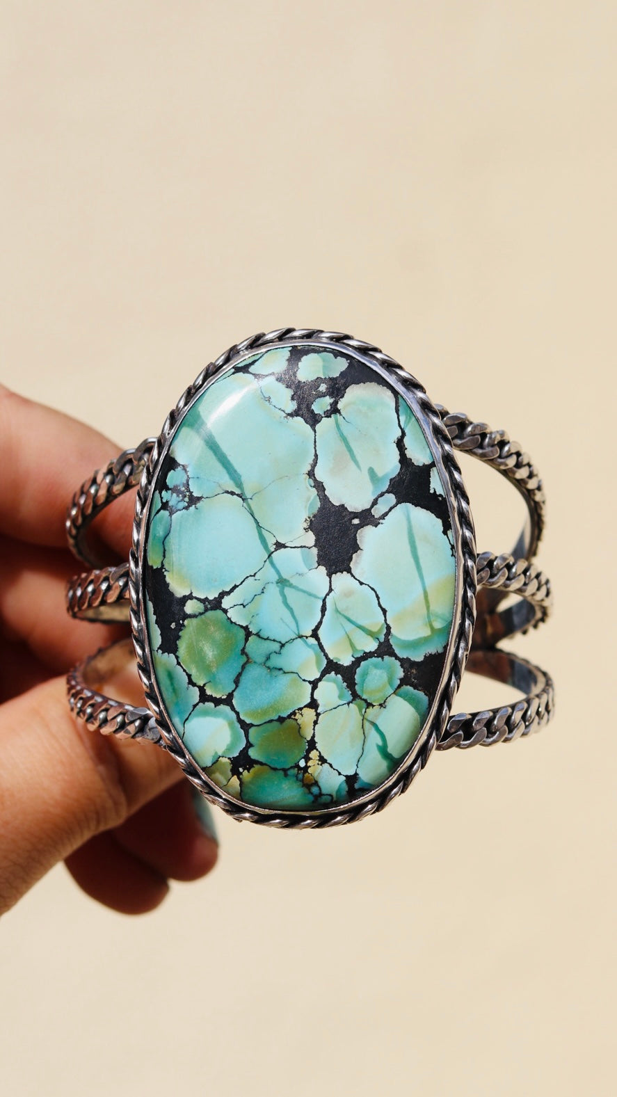 Giant turquoise Cuff