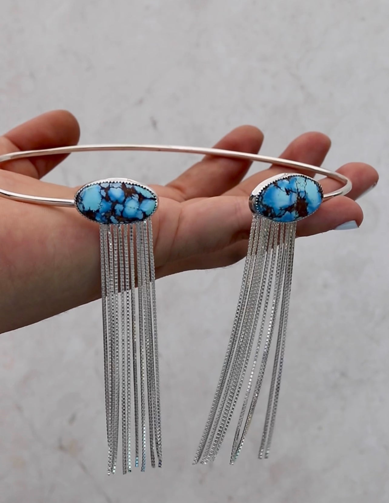 Flow Choker high Grade Lavender Turquoise