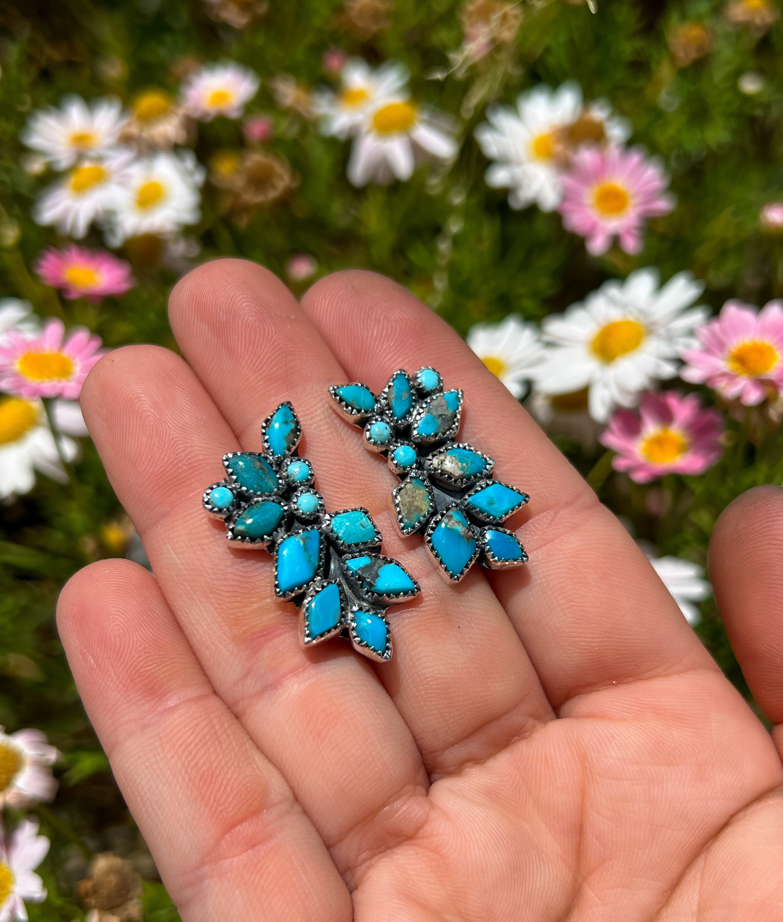 All Turquoise Dreaming Climber and Drop Earrings