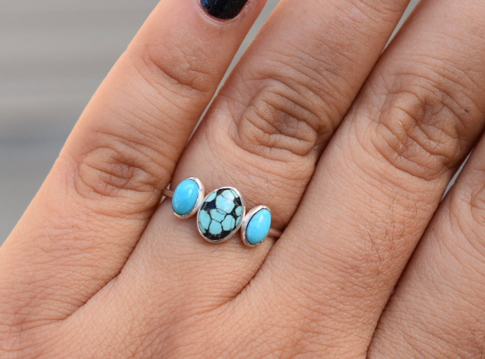 Stacker Turquoise Ring. Size 7.15
