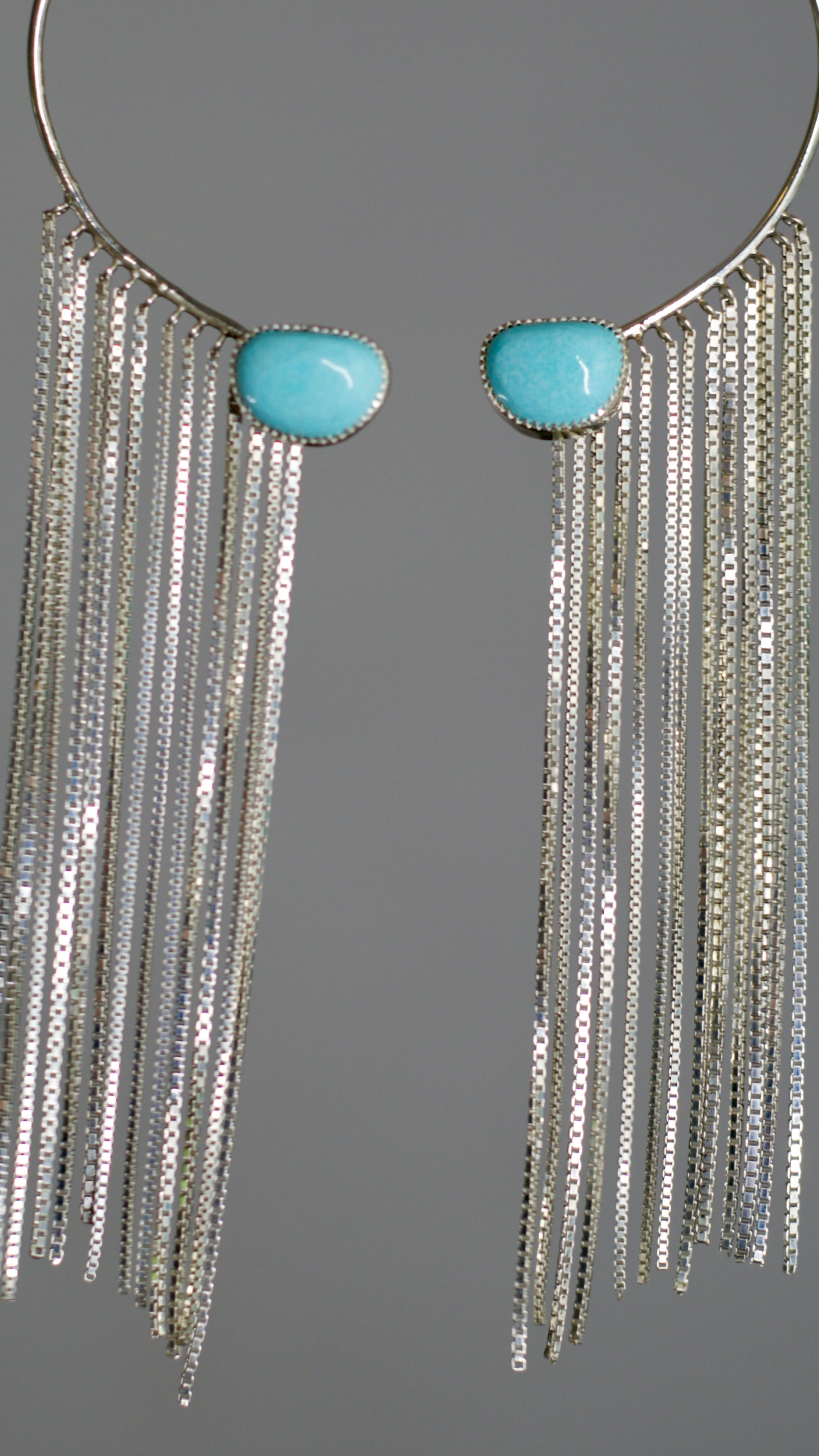 Flow Earrings Baby Blue Turquoise