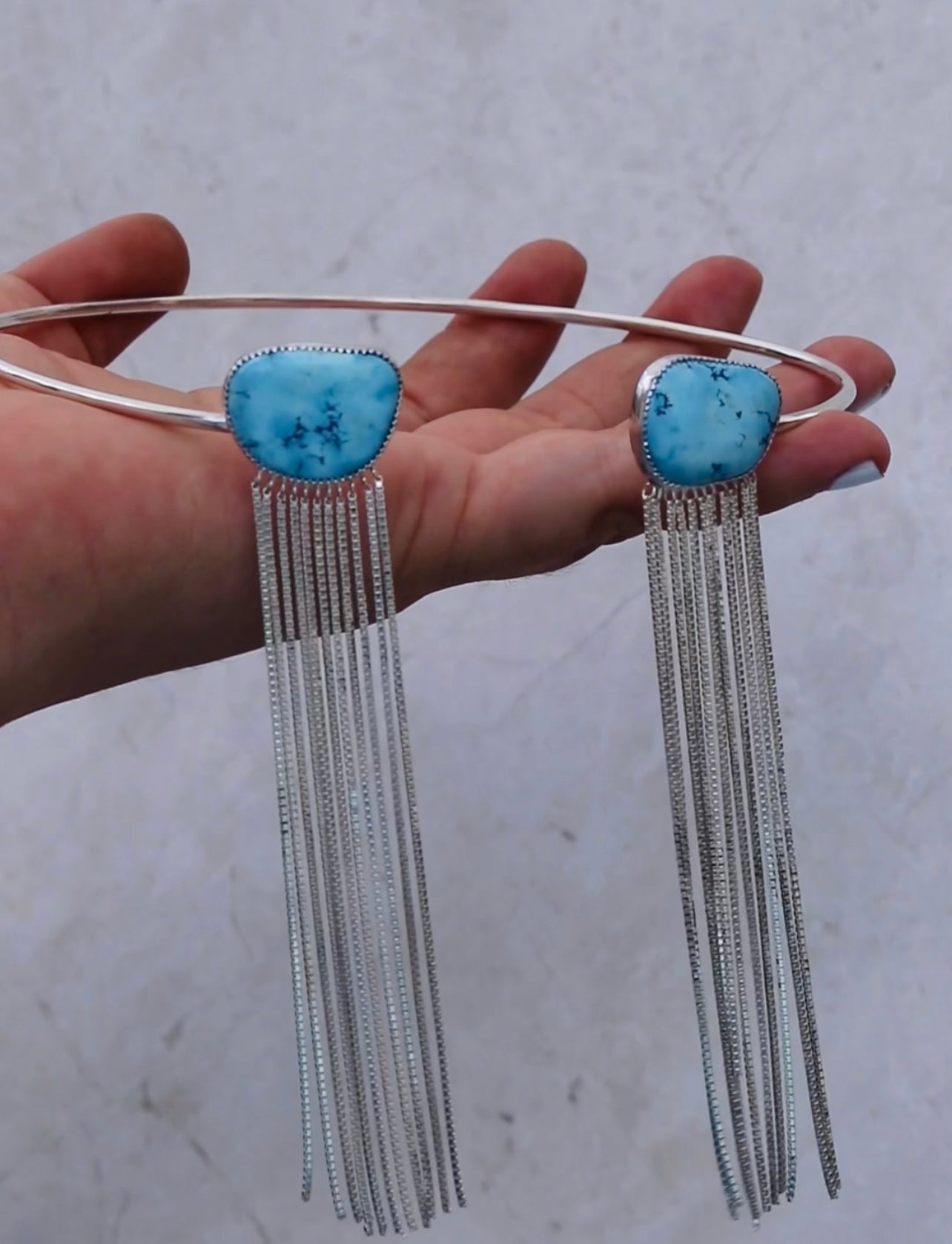 Choker Lavender Turquoise