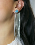 Flow Earrings Royston blue and green Turquoise