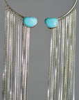 Flow Earrings Baby Blue Turquoise