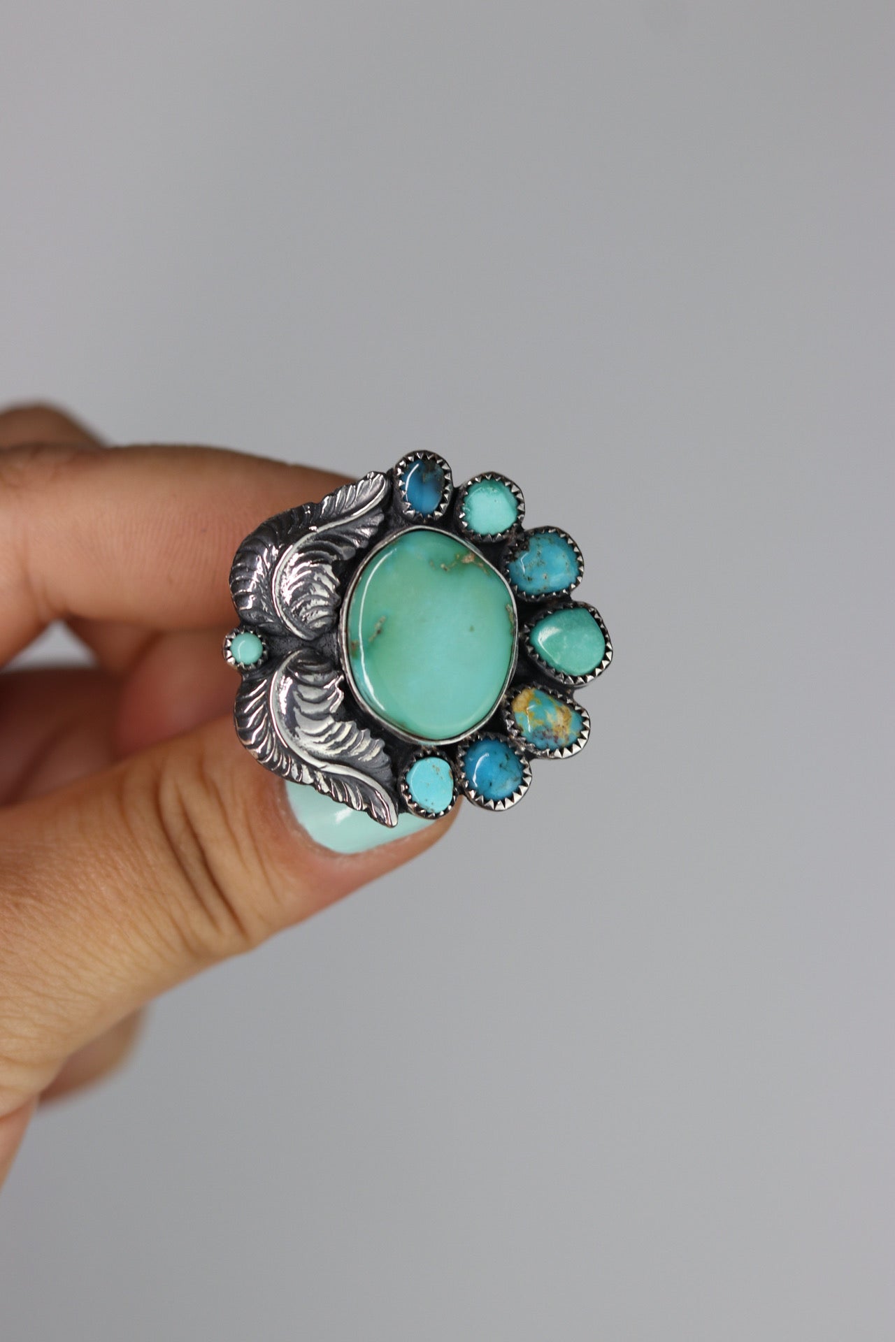 Turquoise Mermaid Ring. Damele