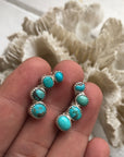 Petit Turquoise Ear Climber (Pair)
