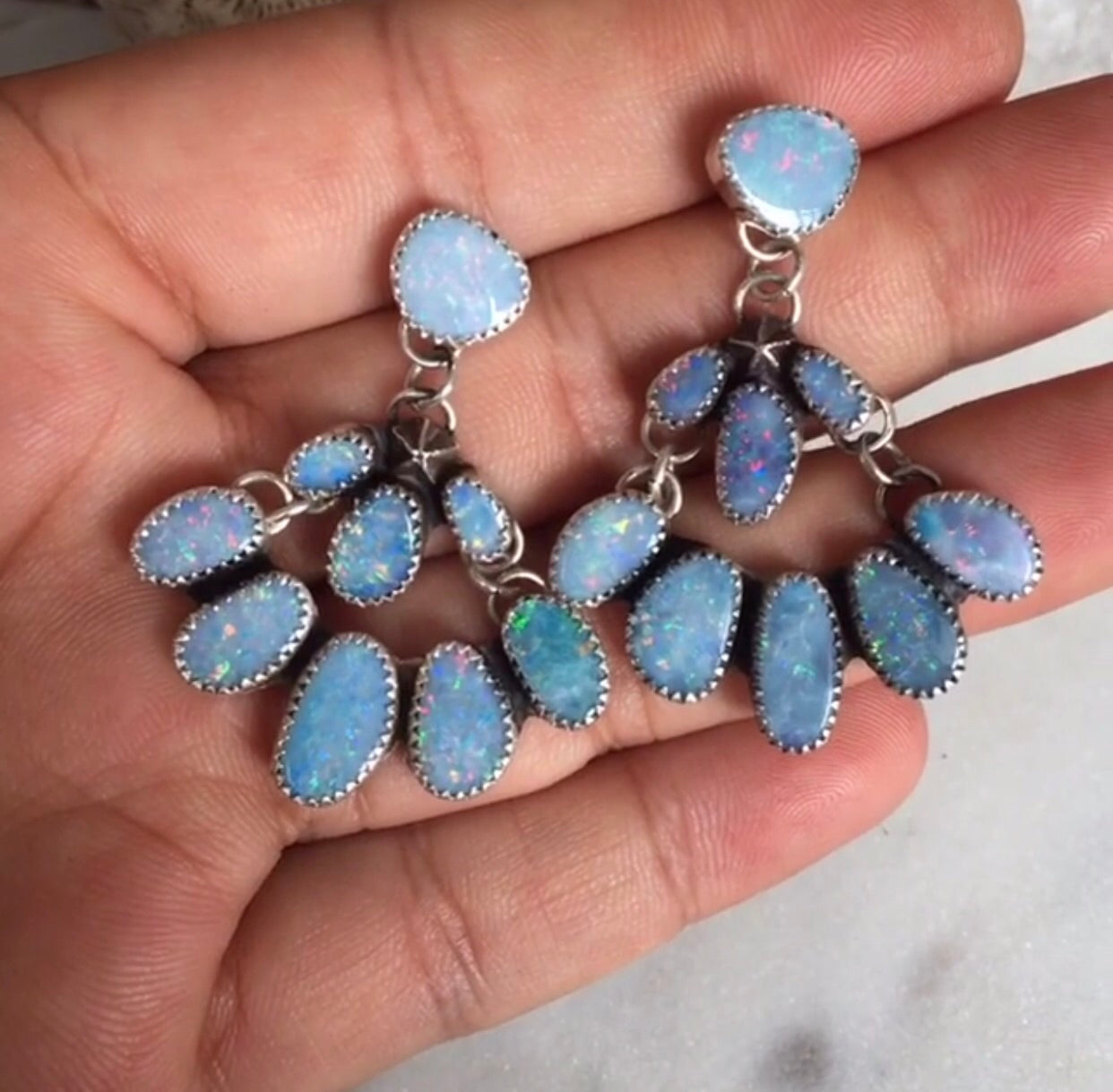 Opal Princess Earrings