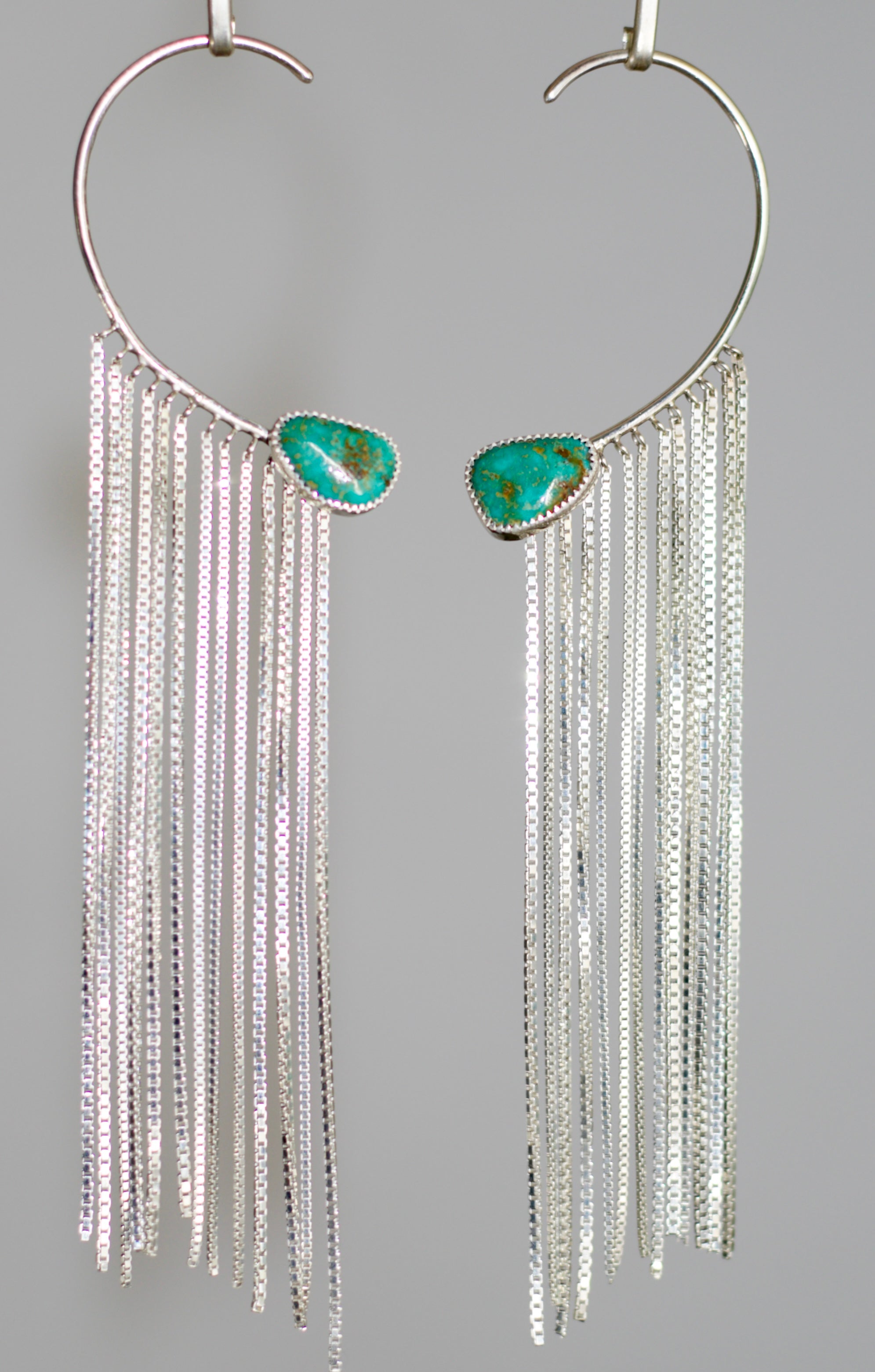 Flow Earrings Royston blue and green Turquoise