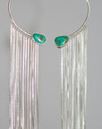 Flow Earrings Royston blue and green Turquoise