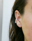 Droplet Ear Cuff - Turquoise
