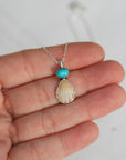 Turquoise and Shell Necklace 