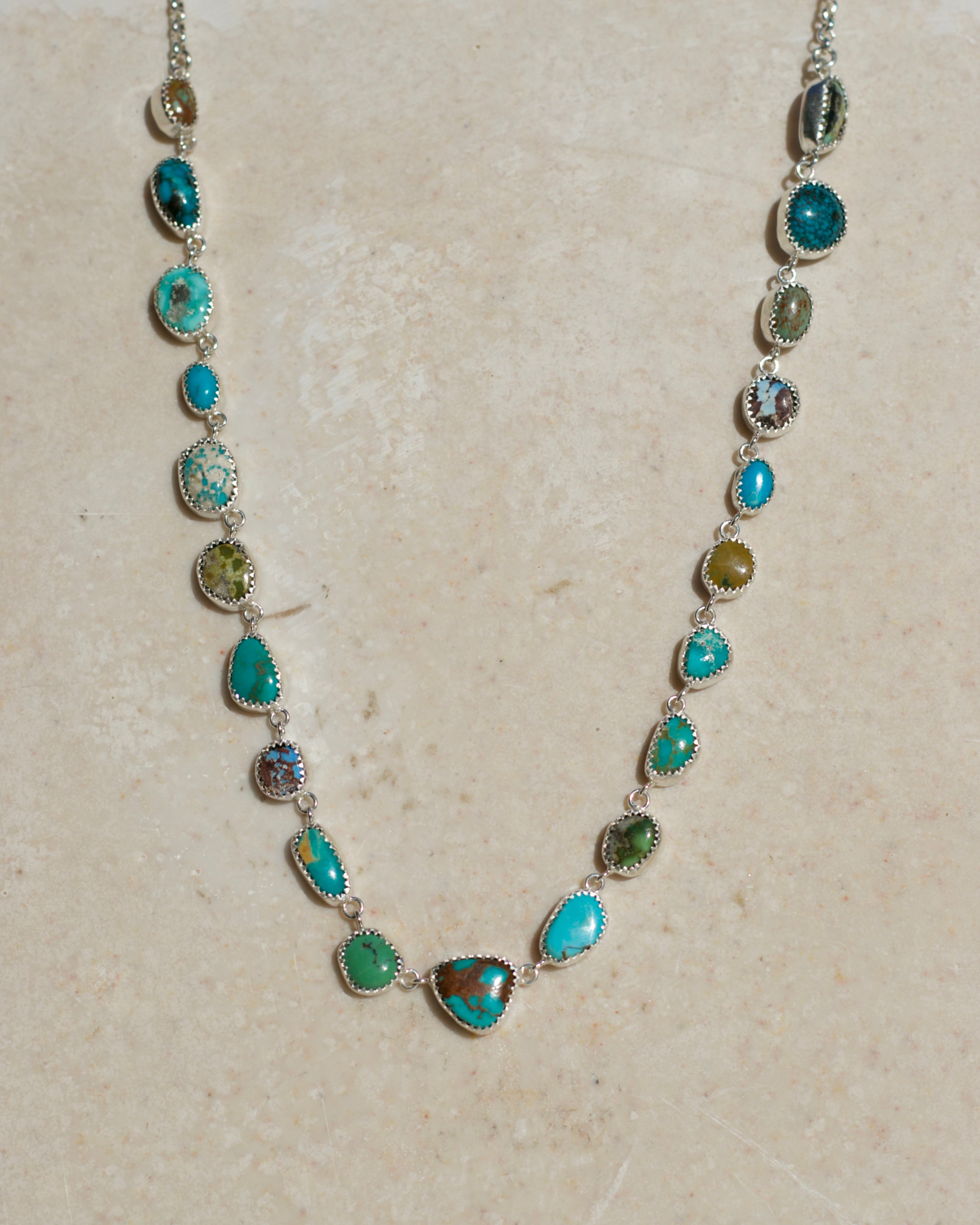 Tenis Necklace in Turquoise