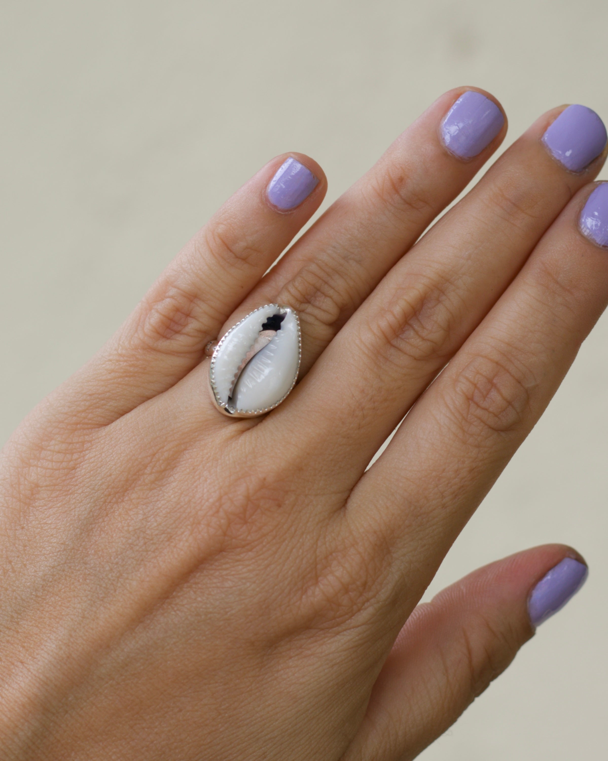 Cowries Shell Ring size 8