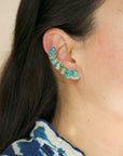 Skinny Turquoise Ear Cuff n.1