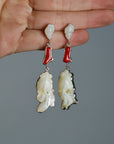 Carved Fish Earrings