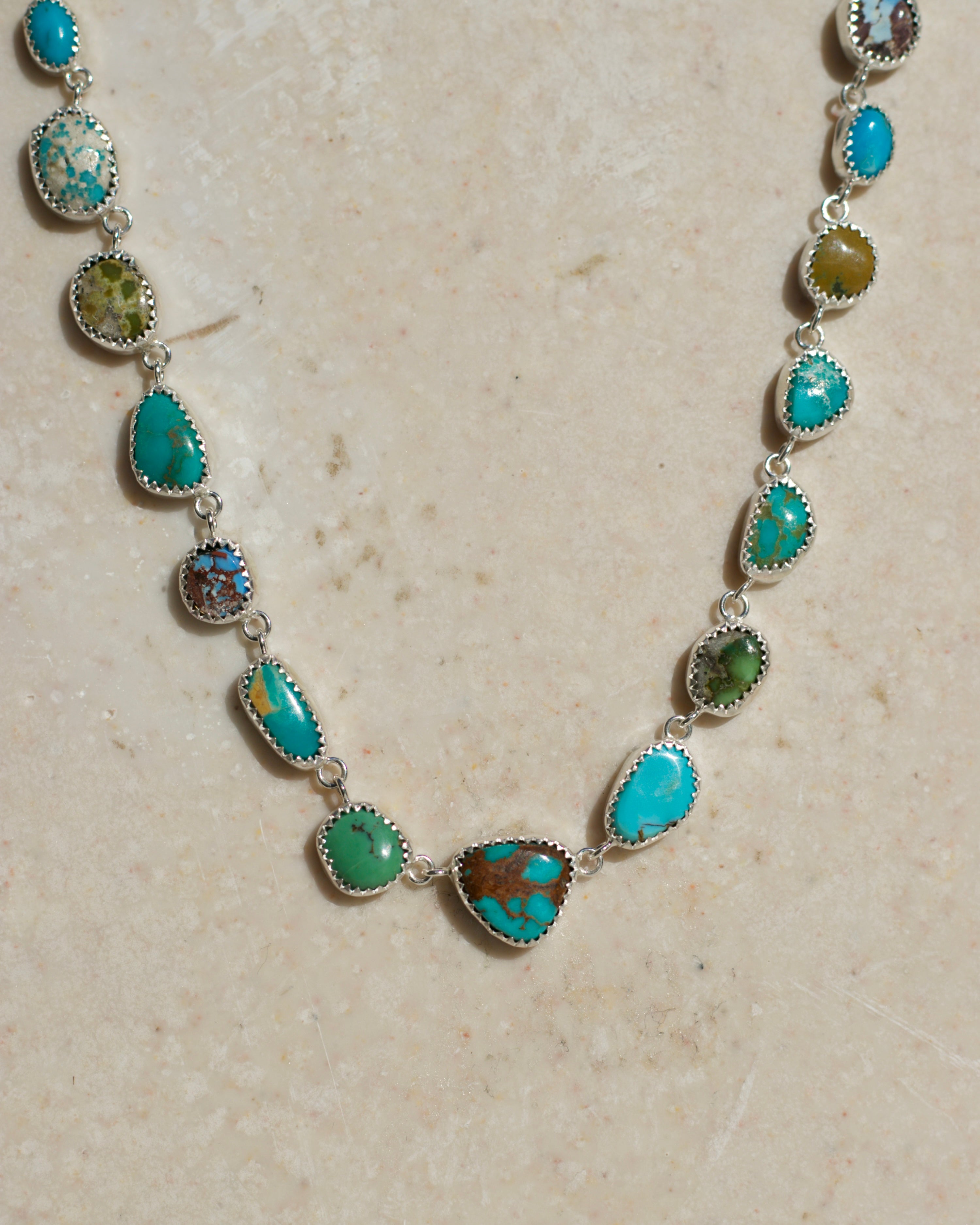 Tenis Necklace in Turquoise