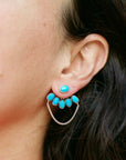 Opal and Turquoise Ear Jacket