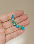Skinny Turquoise Ear Cuff n.2