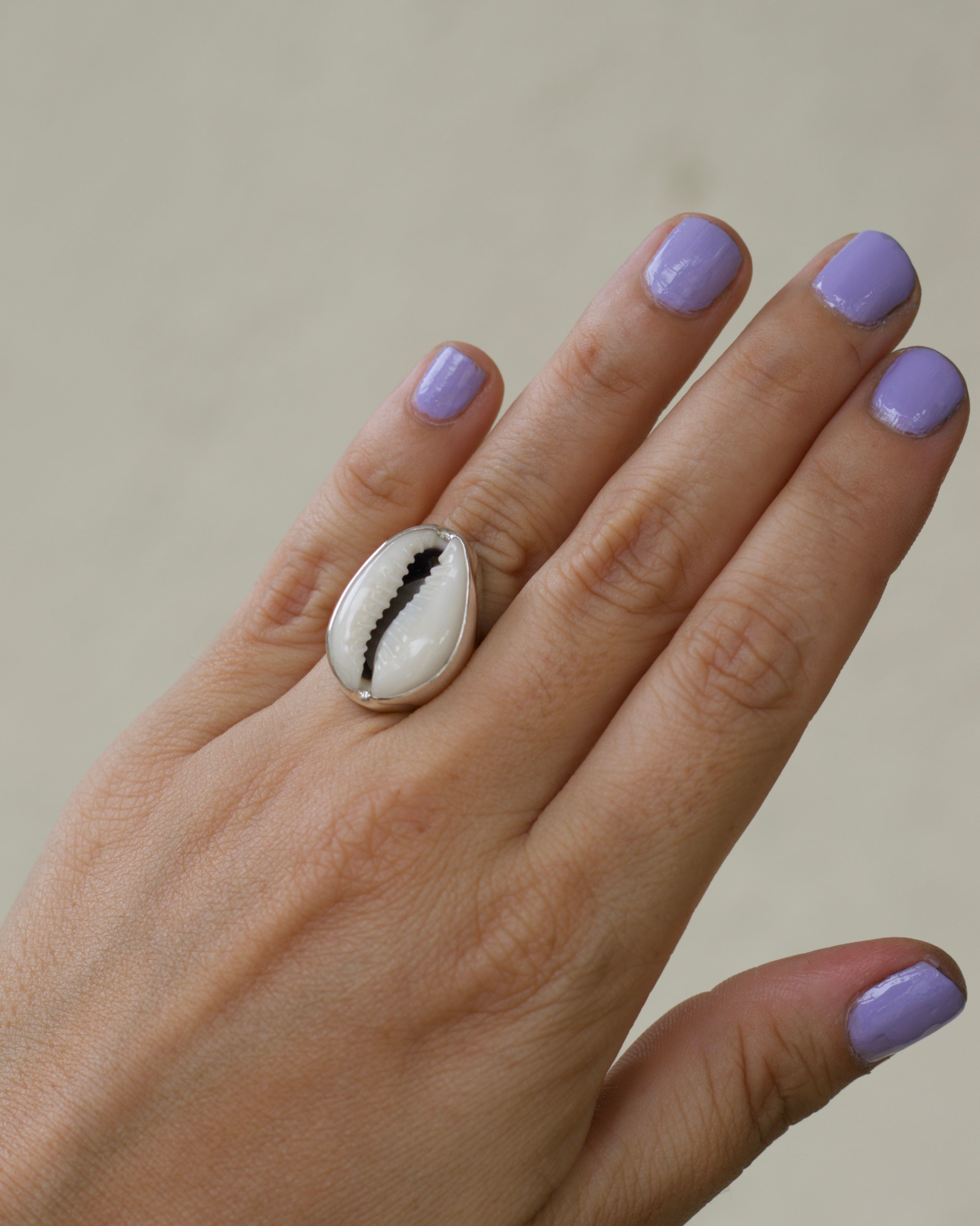 Cowries Shell Ring size 7