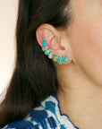 Skinny Turquoise Ear Cuff n.2