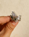 Daisies Silver ring - Size 8.5