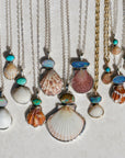 Turquoise and Shell Necklace 