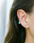 Droplet Ear Cuff - Turquoise