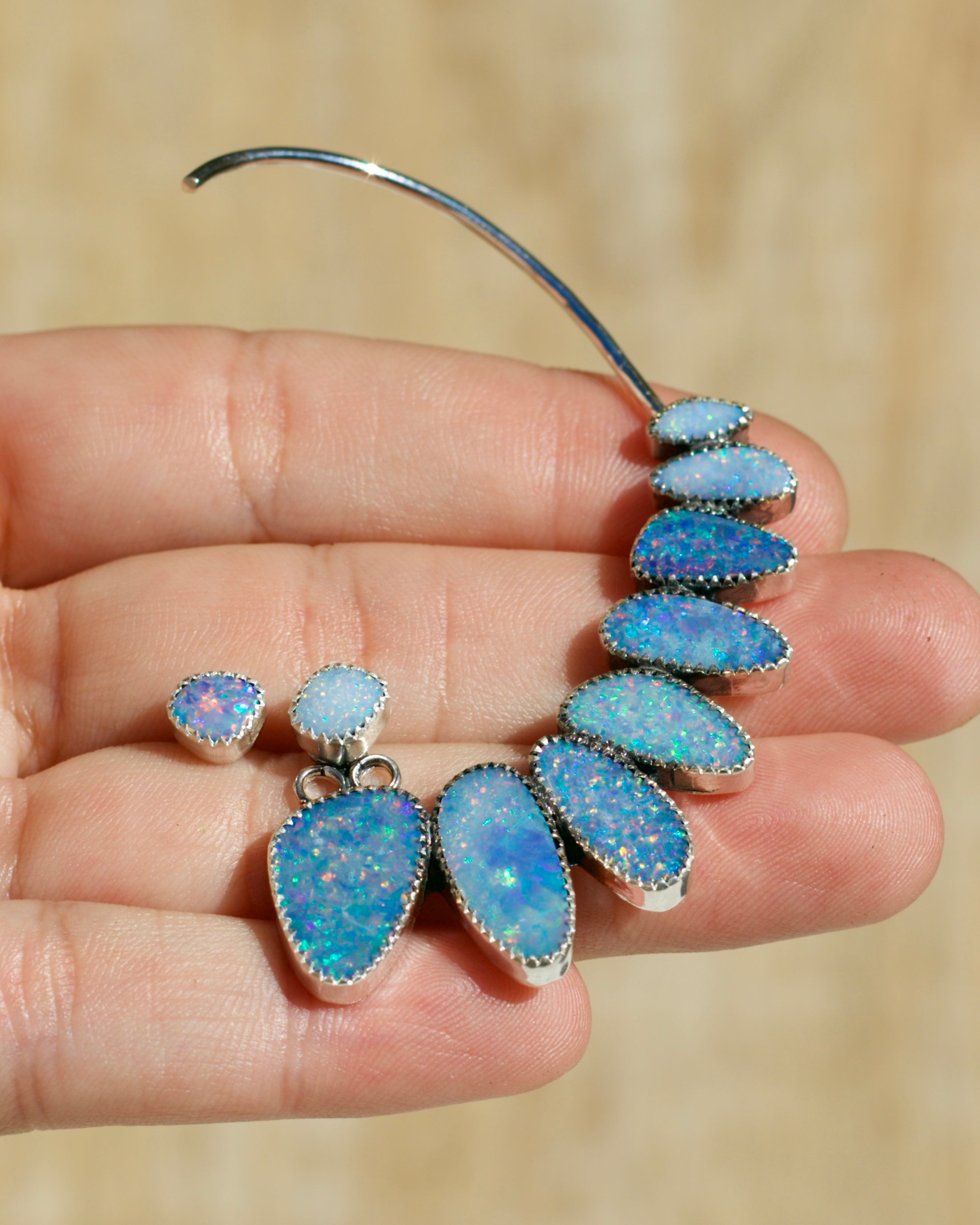 Over the Ear Climber n.12 Opal