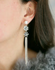 Flora Earrings in Pearl